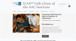 Desktop Screenshot of icantalkclinic.com